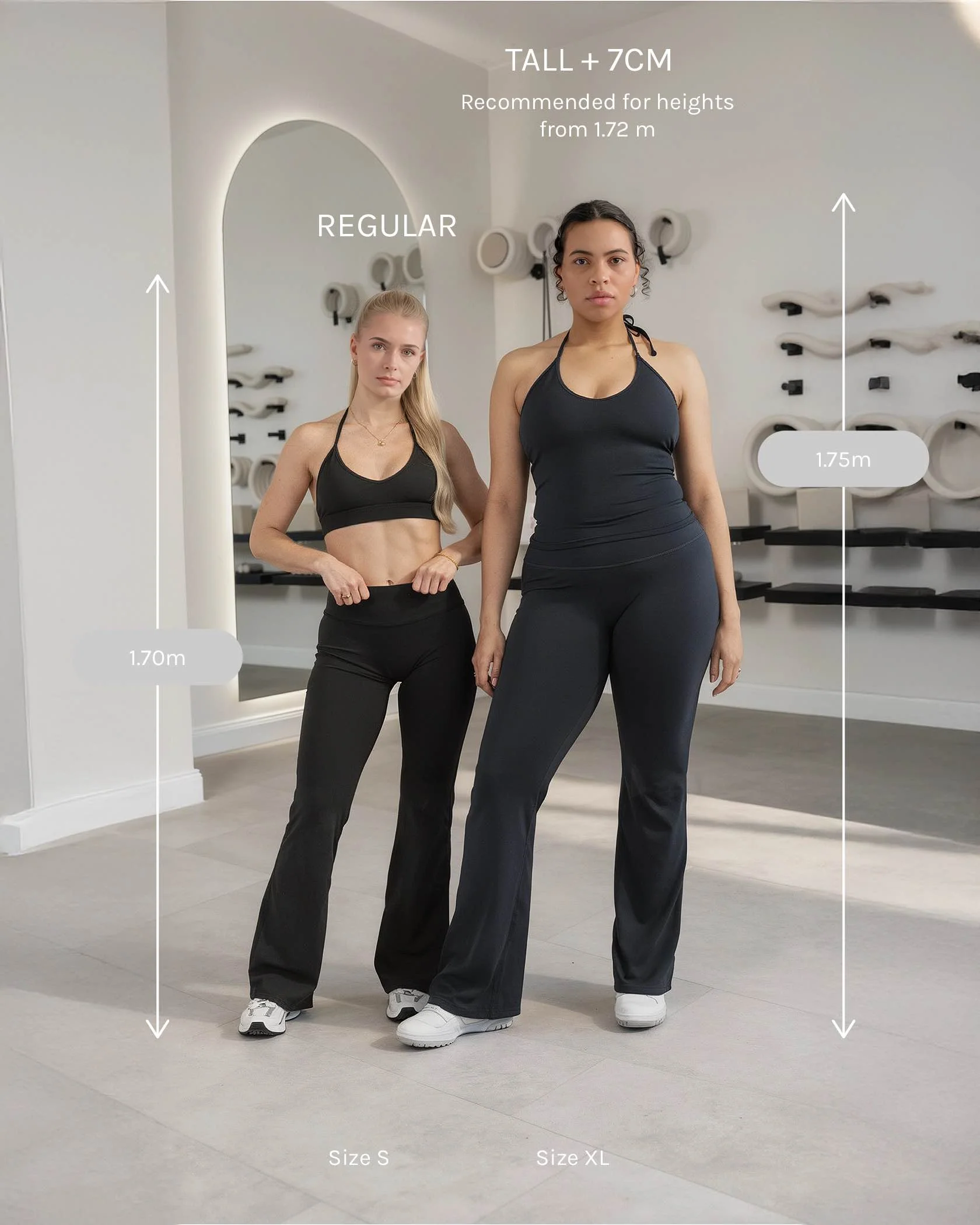 Allrounder Sculpt Scrunch Flared Leggings Regular "Schwarz" - Image 2