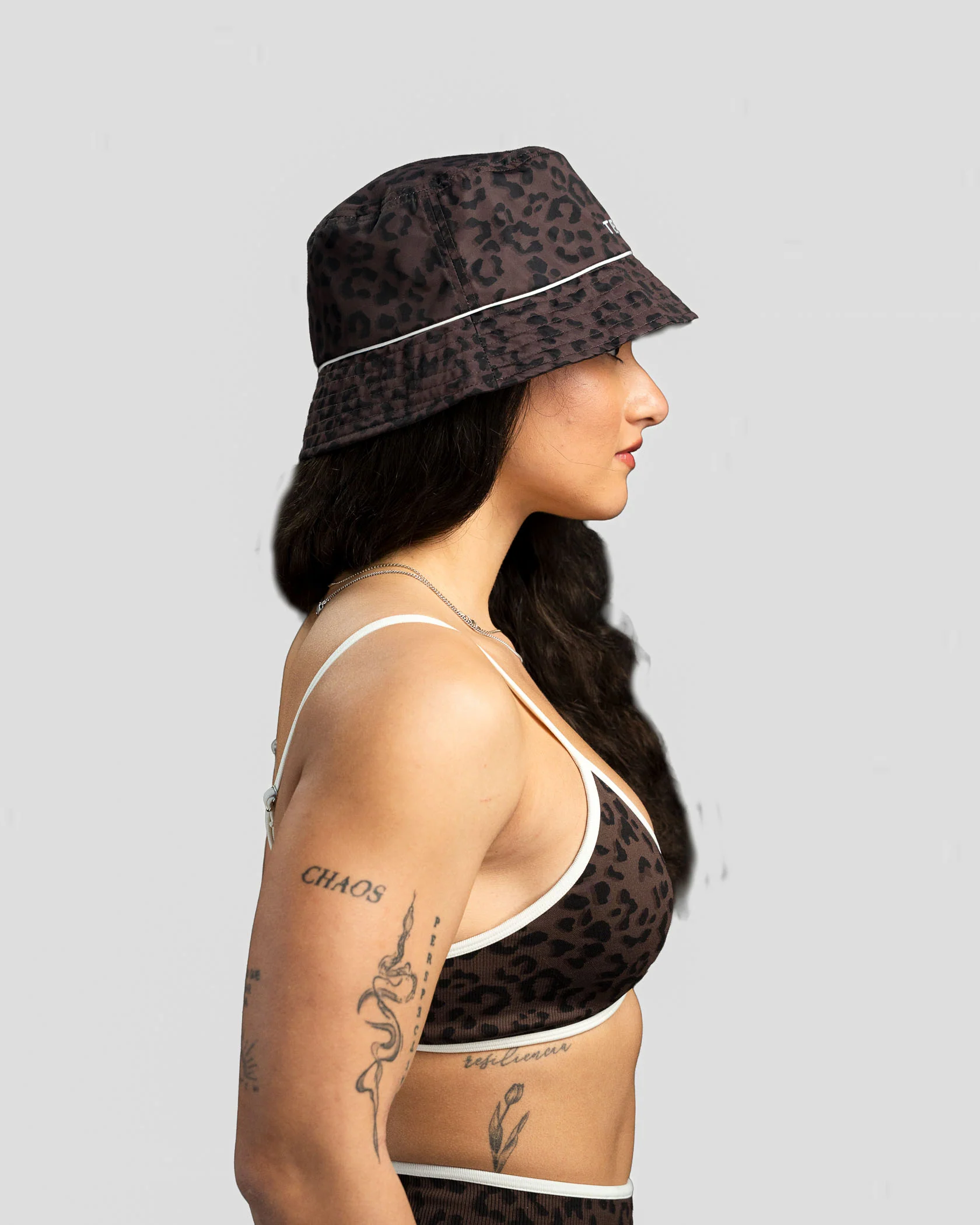 Contrastline Bucket Hat "Leo Espresso" - Image 4