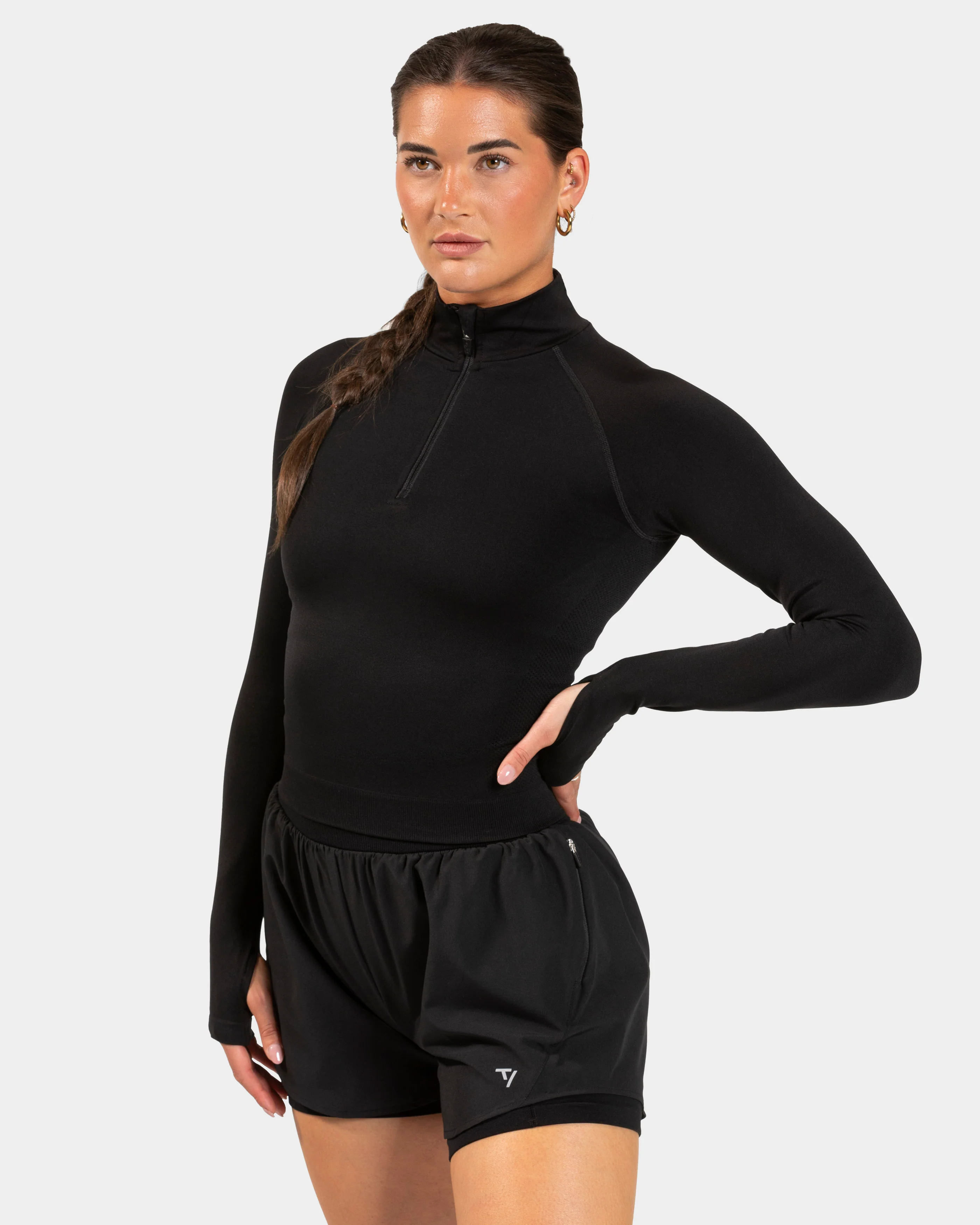 END Running Half Zip "Schwarz"