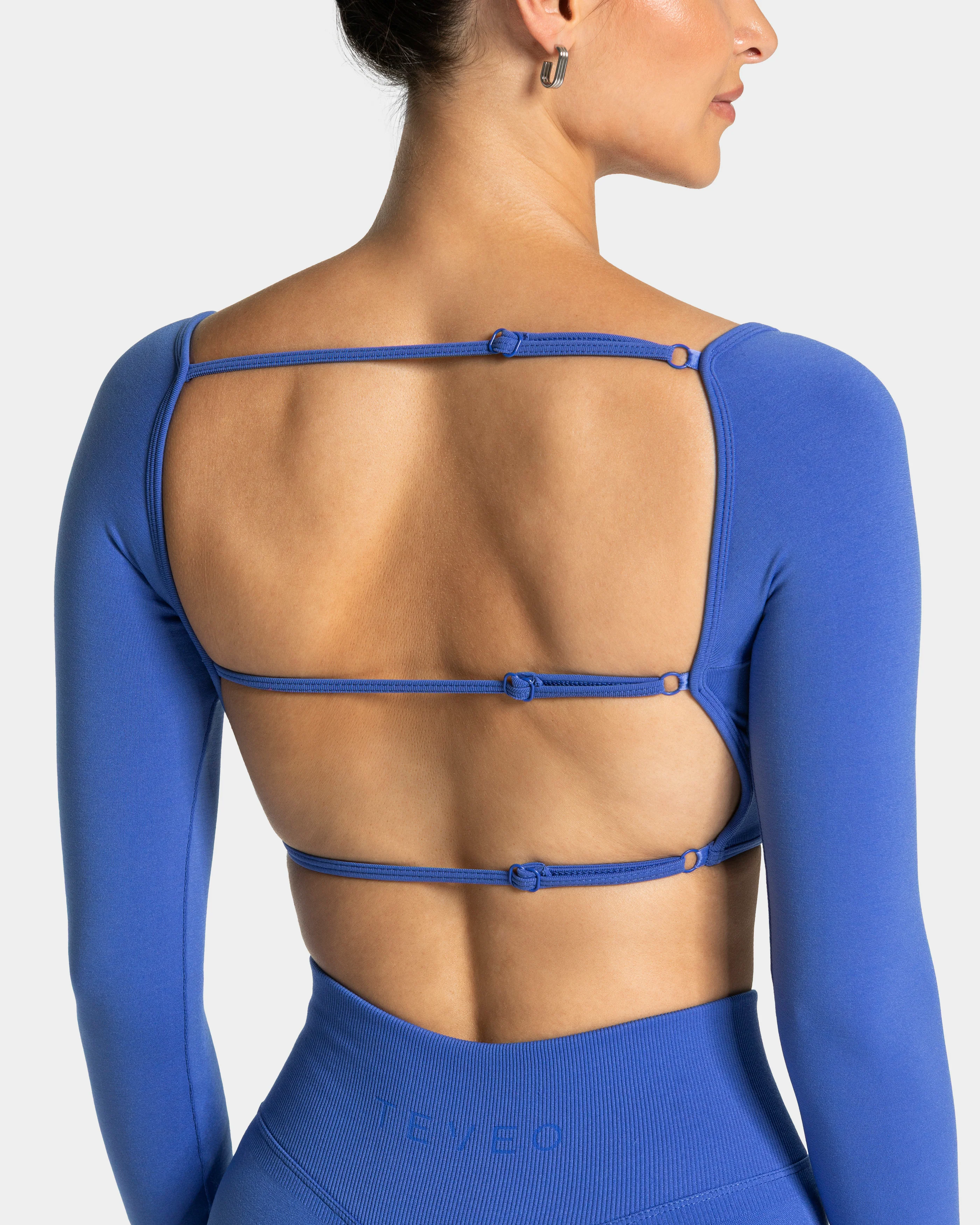 Femme Backless Longsleeve "Royalblau" - Image 4