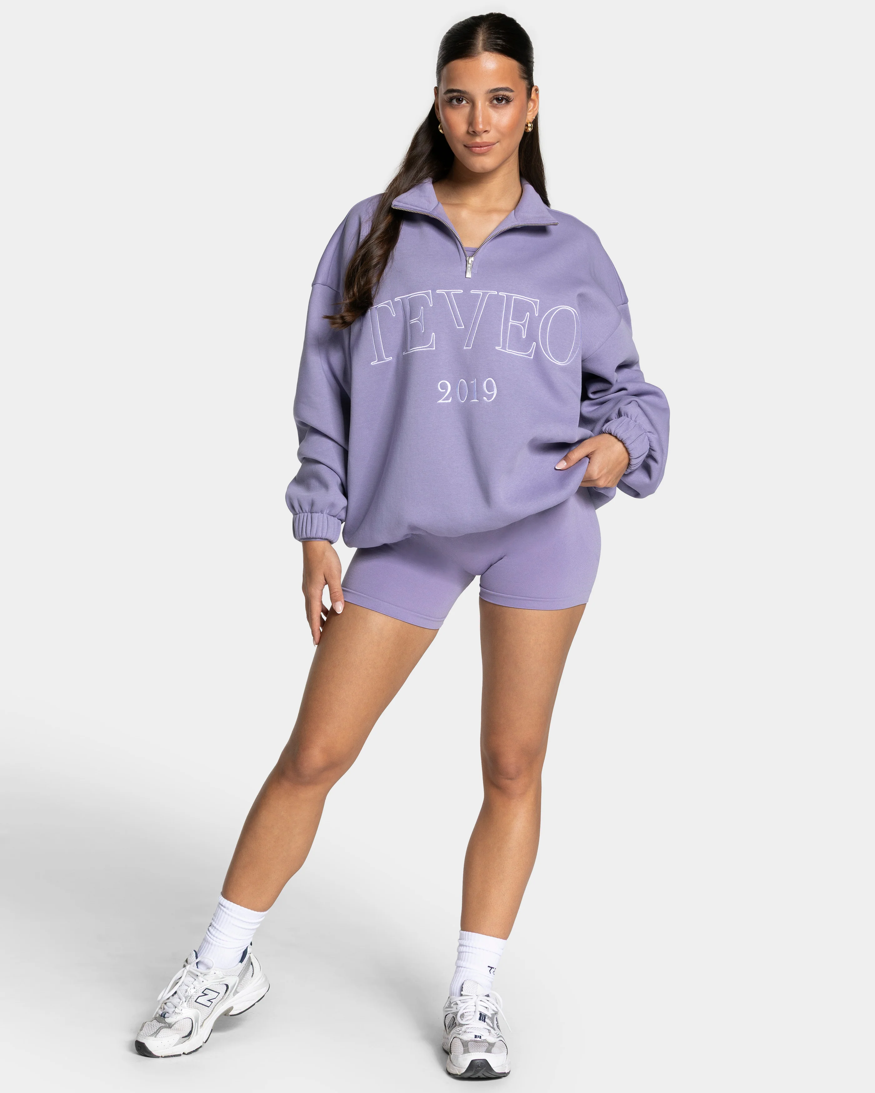 Femme Half Zip Sweater "Lavendel" - Image 3