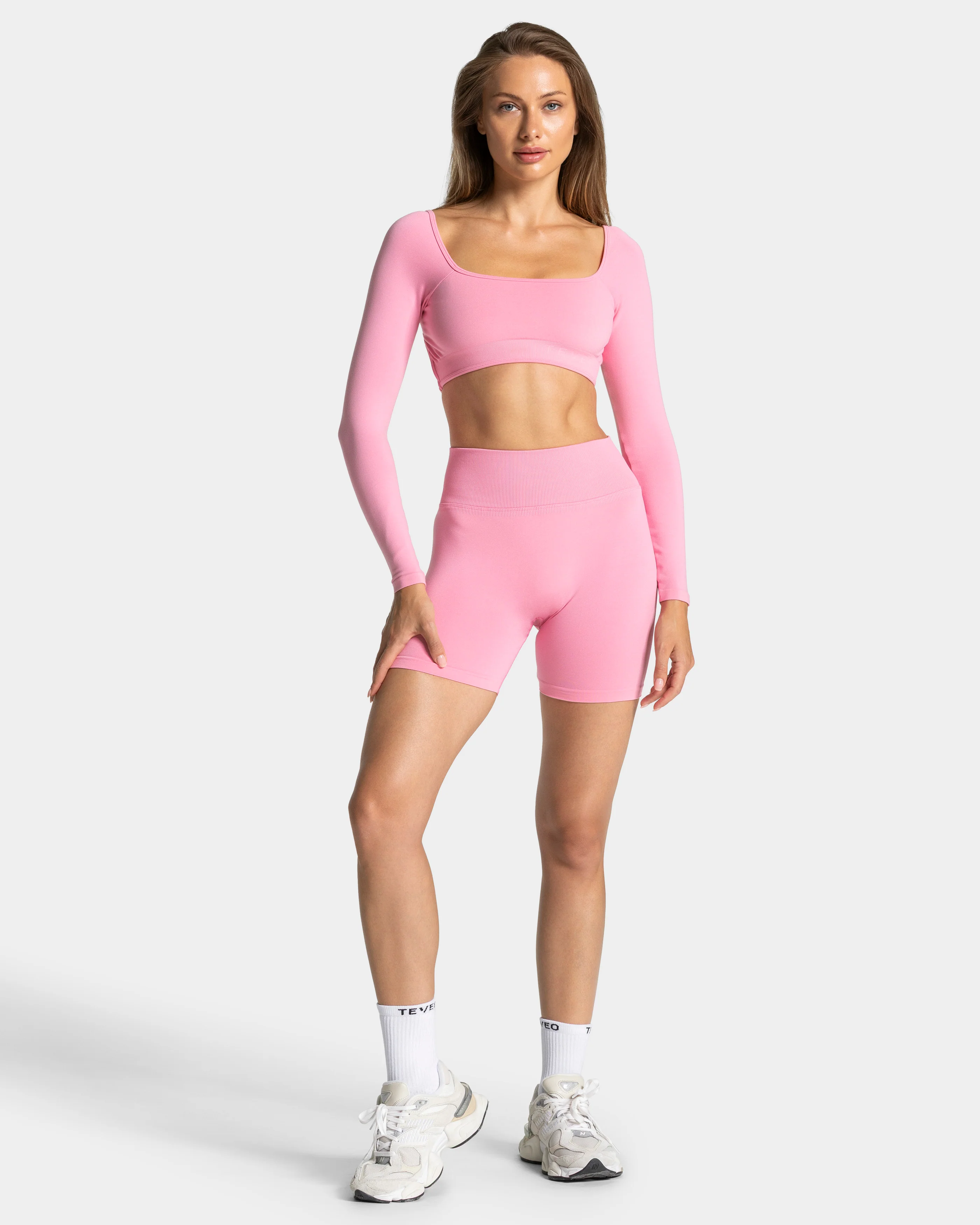 Femme Sculpt Scrunch Shorts "Pink" - Image 3