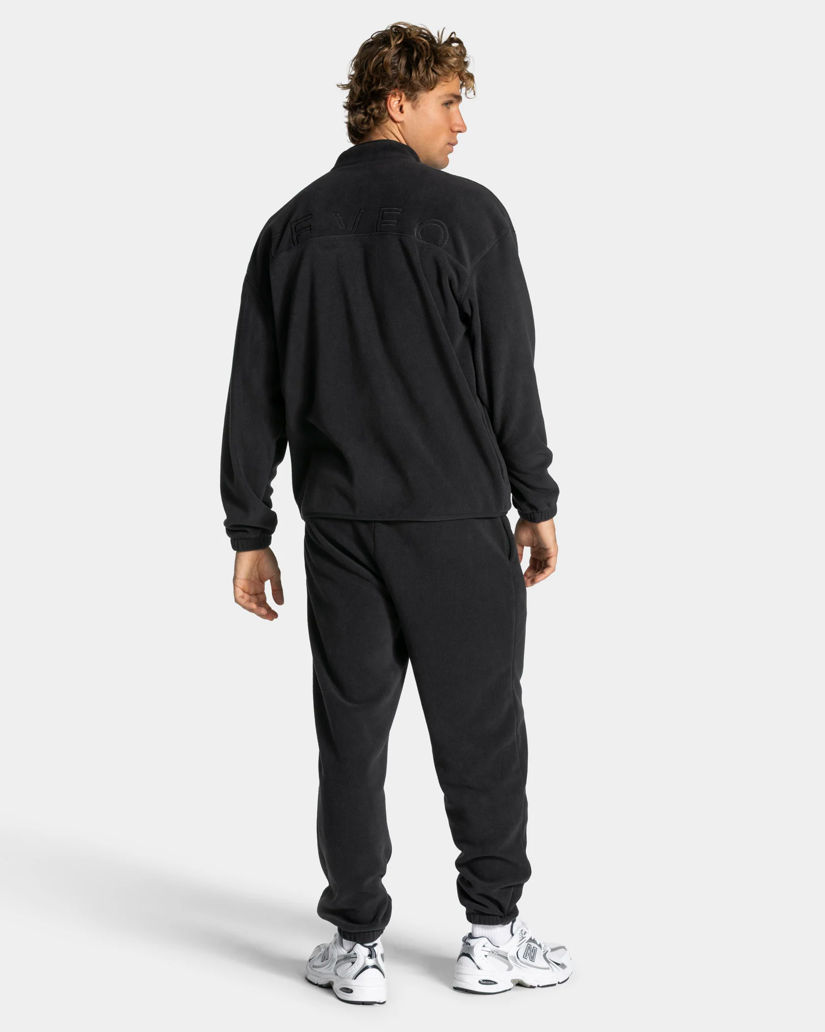 Fleece Zip Jacke "Anthrazit" - Image 5