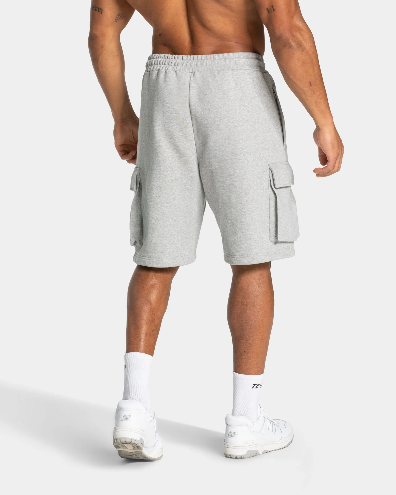 Lift Cargo Shorts "Hellgrau Meliert" - Image 2