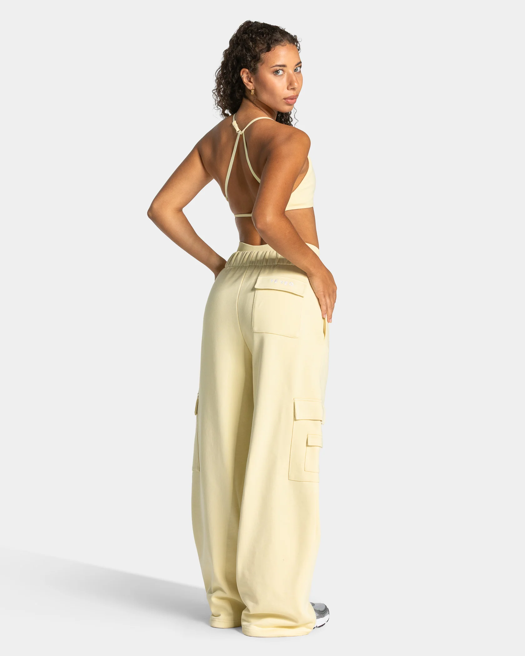 Lift Wide Leg Cargo Jogger Women "Butter Yellow" - Image 5