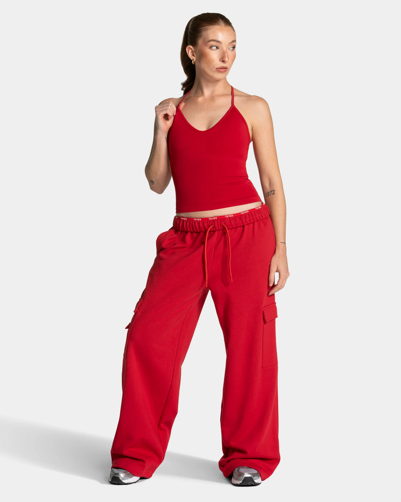 Lift Wide Leg Cargo Jogger Women "Chili" - Image 3