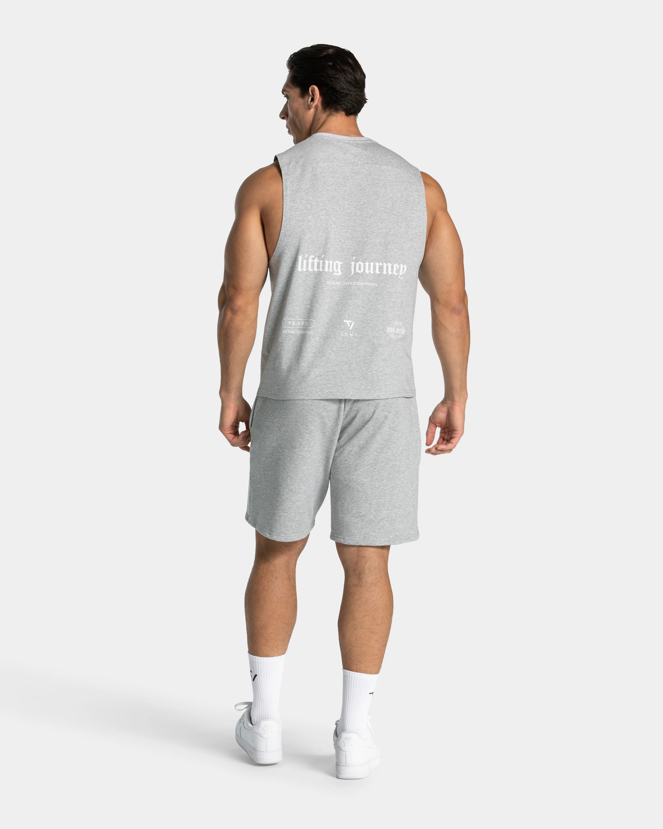 Lifting Journey Shorts "Hellgrau Meliert" - Image 5