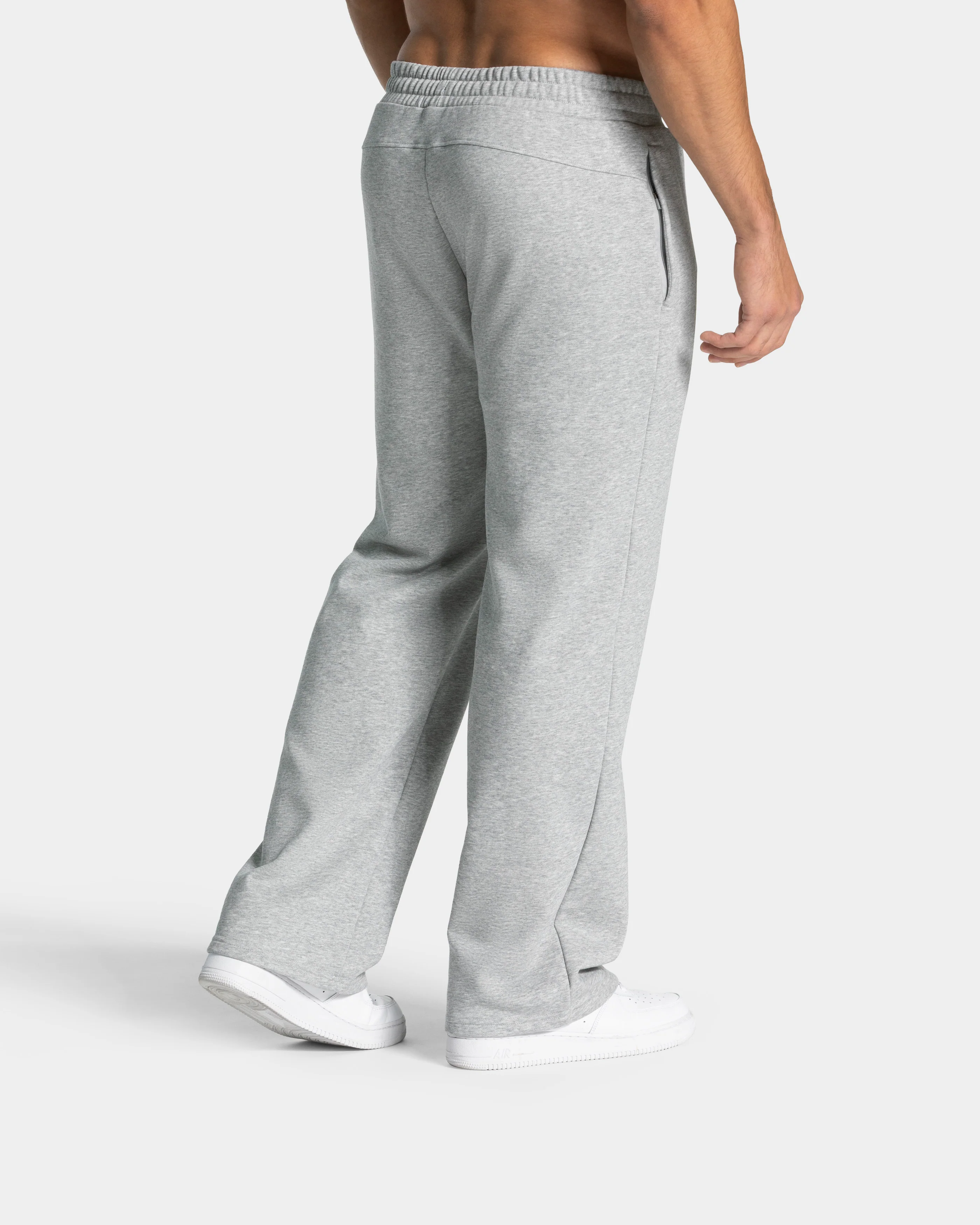 Lifting Journey Straight Leg Jogger "Hellgrau Meliert" - Image 2