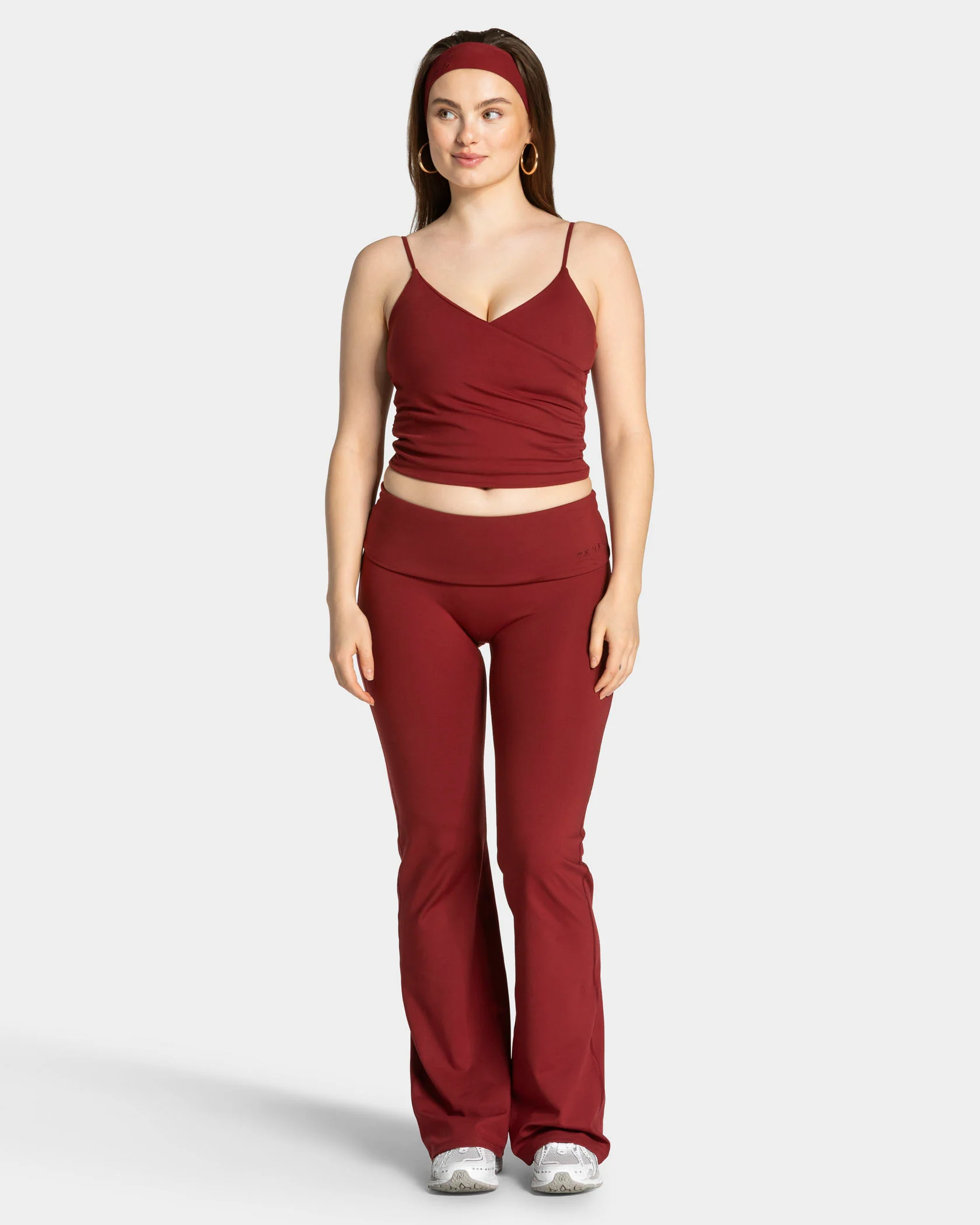 Mellow Gathered Top "Weinrot" - Image 3