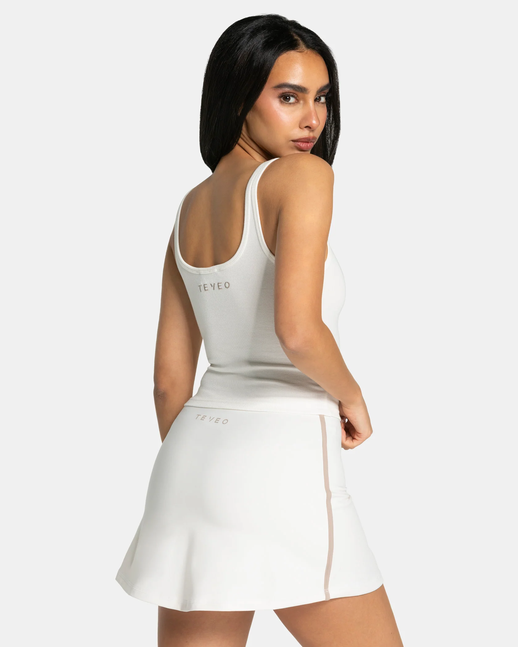 Soft Ribbed Top "Off White" - Image 2