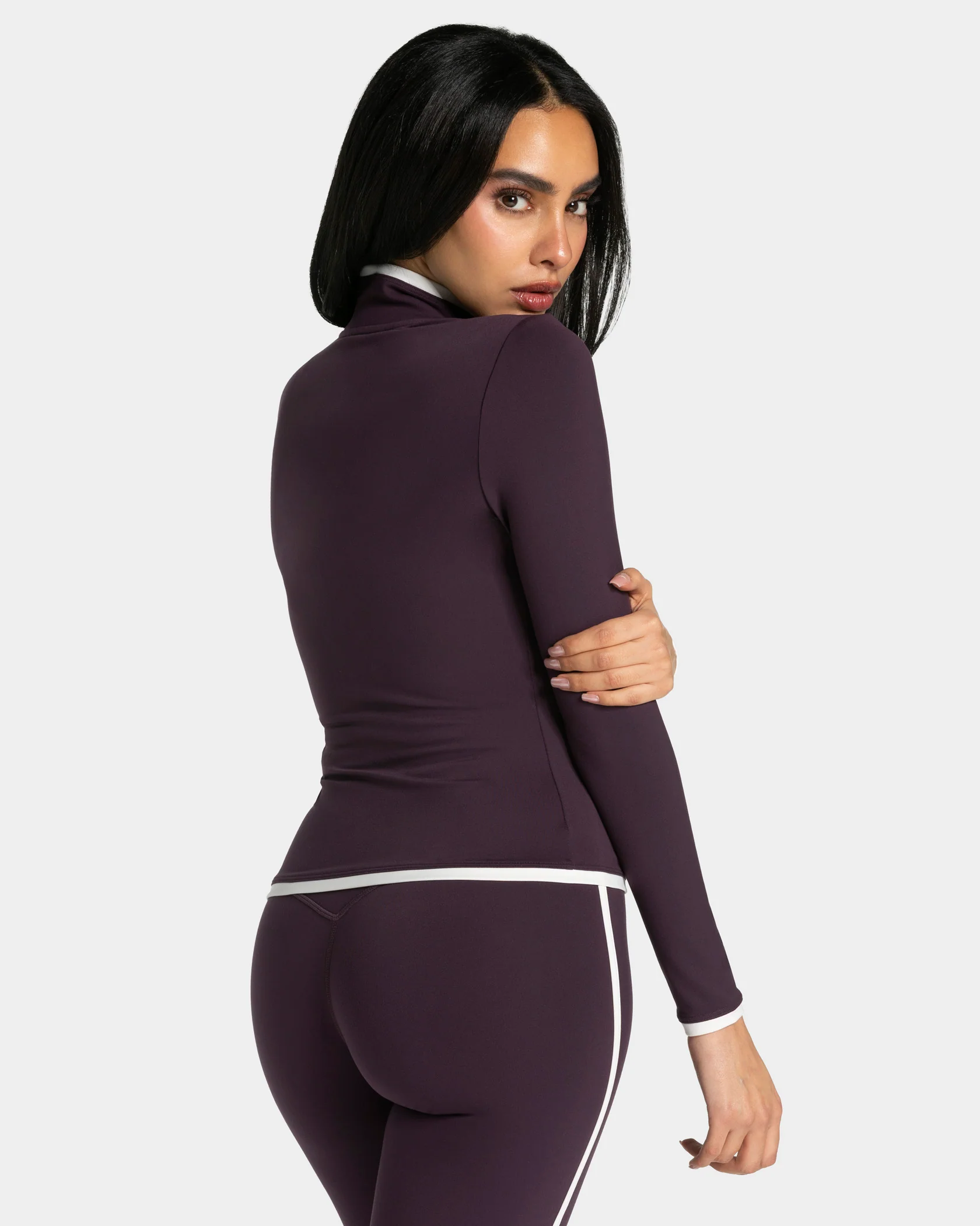 Soft Shaping Zip Jacke "Blackberry" - Image 2