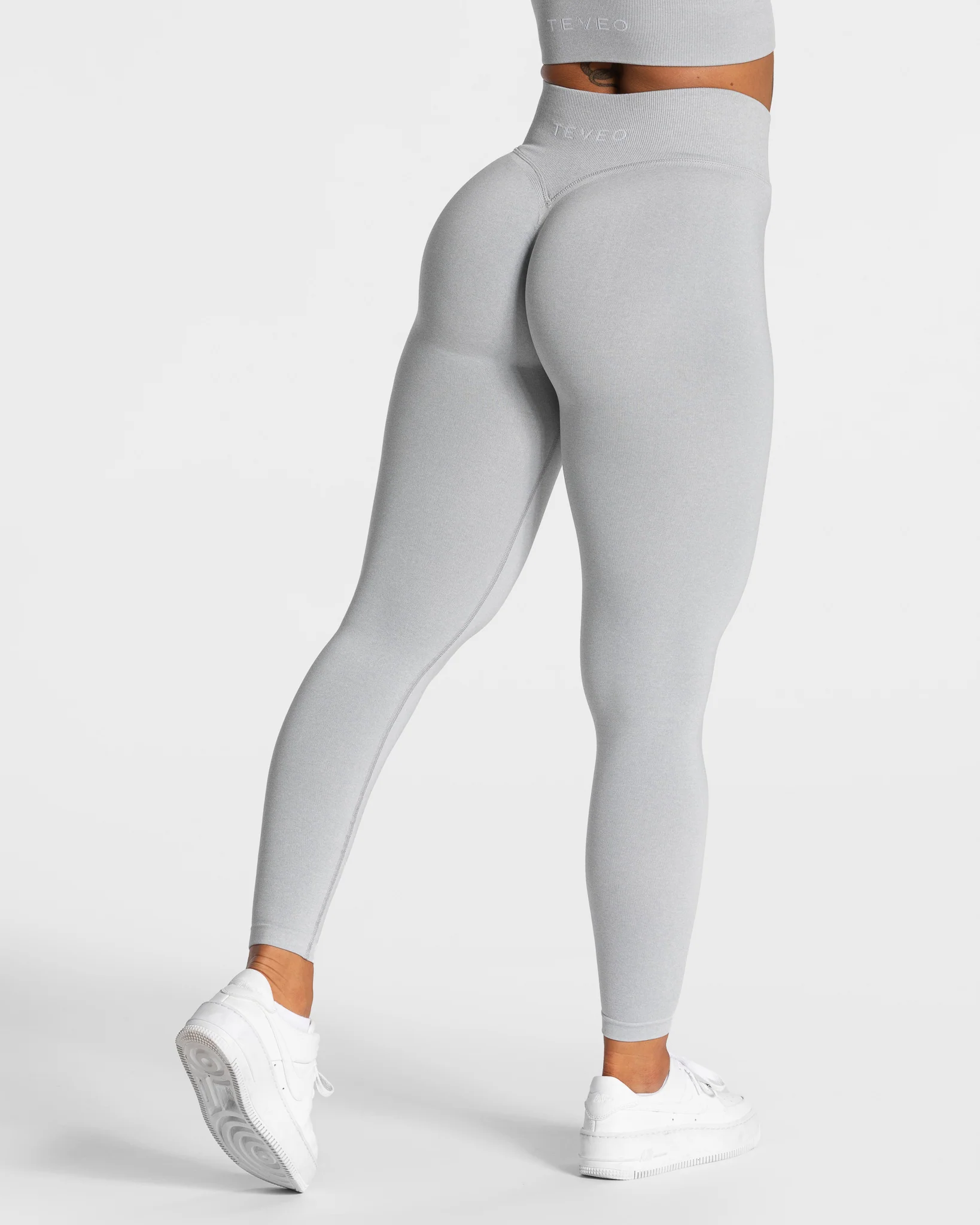 Statement Scrunch Leggings "Hellgrau" - Image 2