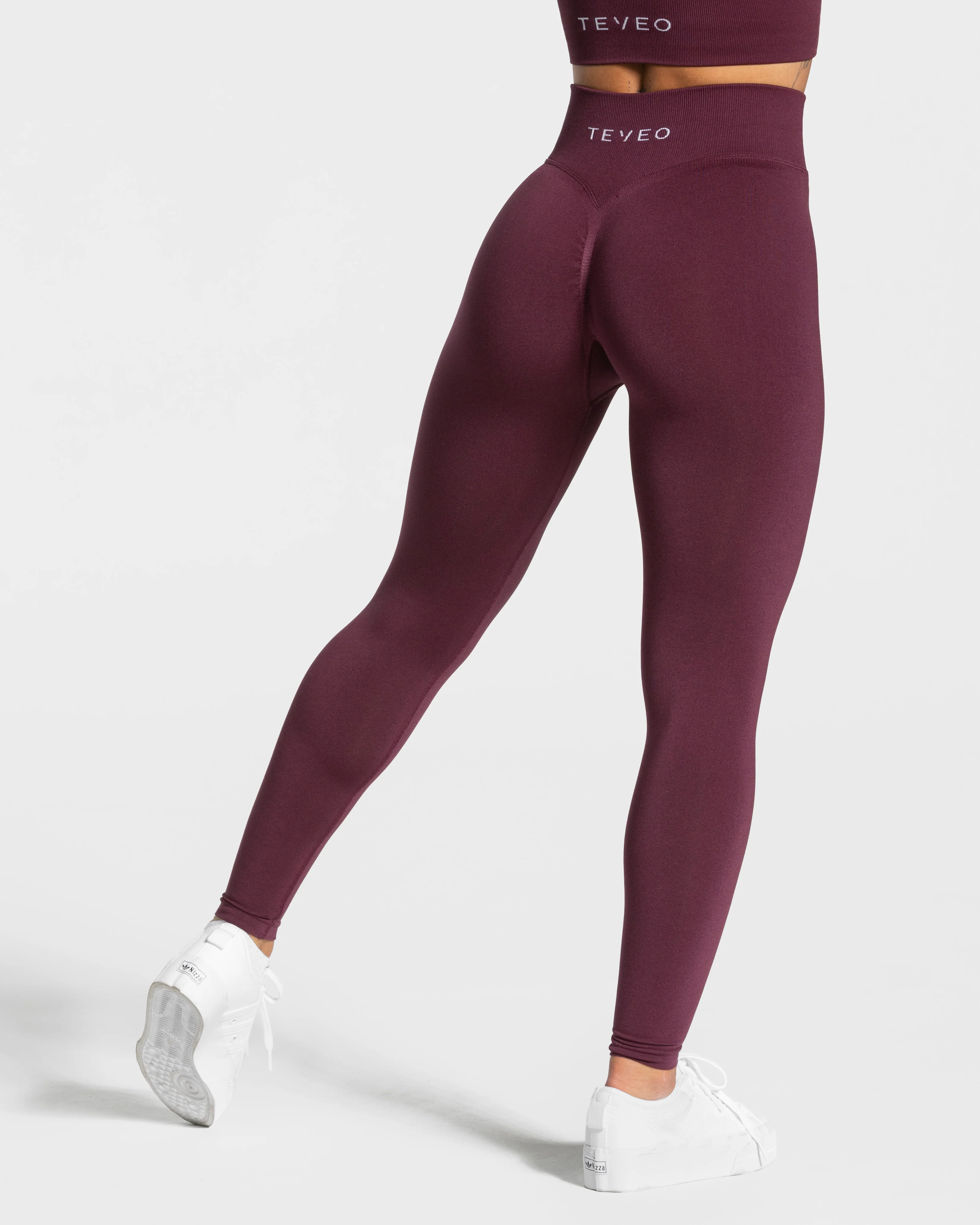 Statement Scrunch Leggings "Pflaume" - Image 2