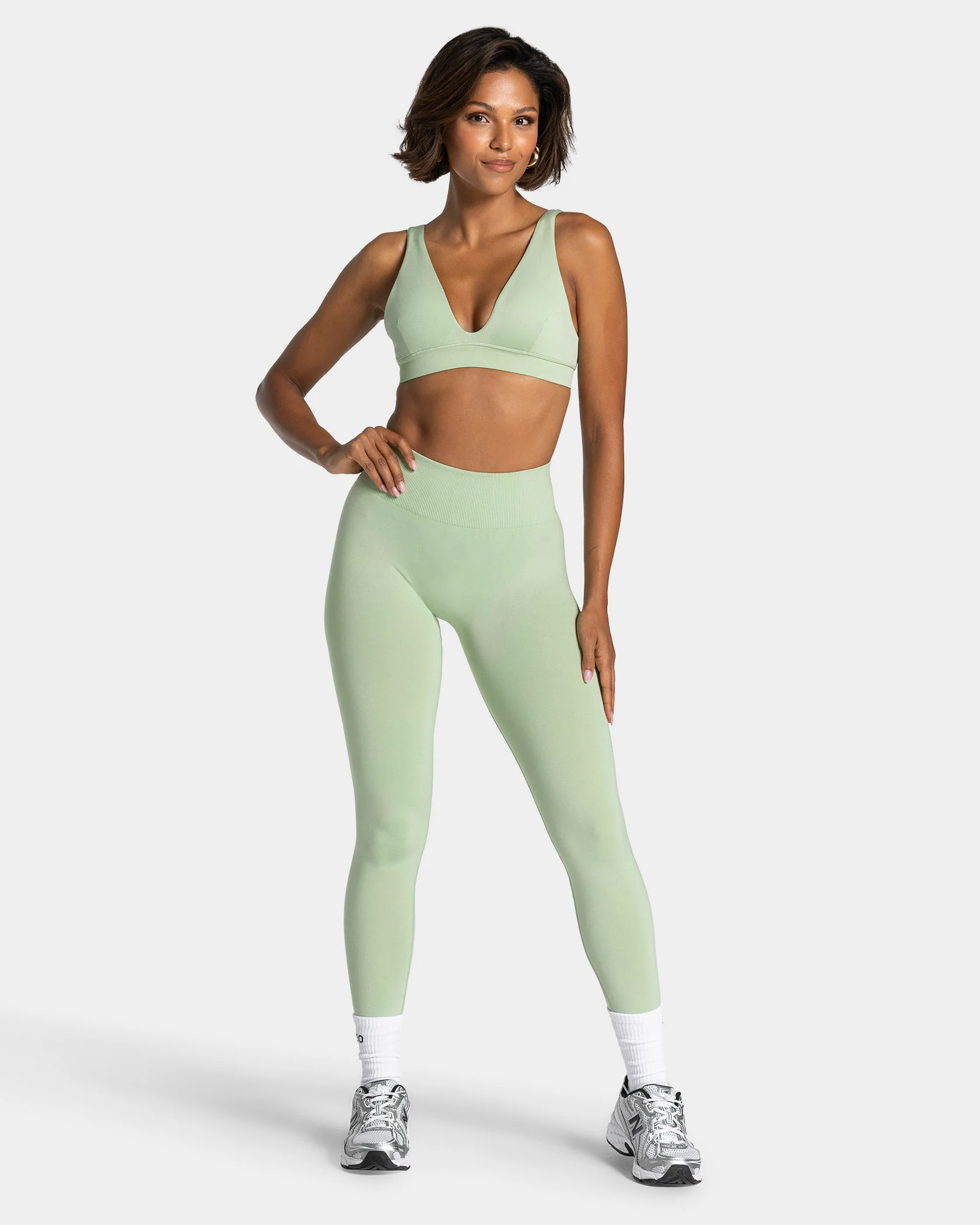 Timeless Pro Covert Scrunch Leggings "Ice Matcha" - Image 3
