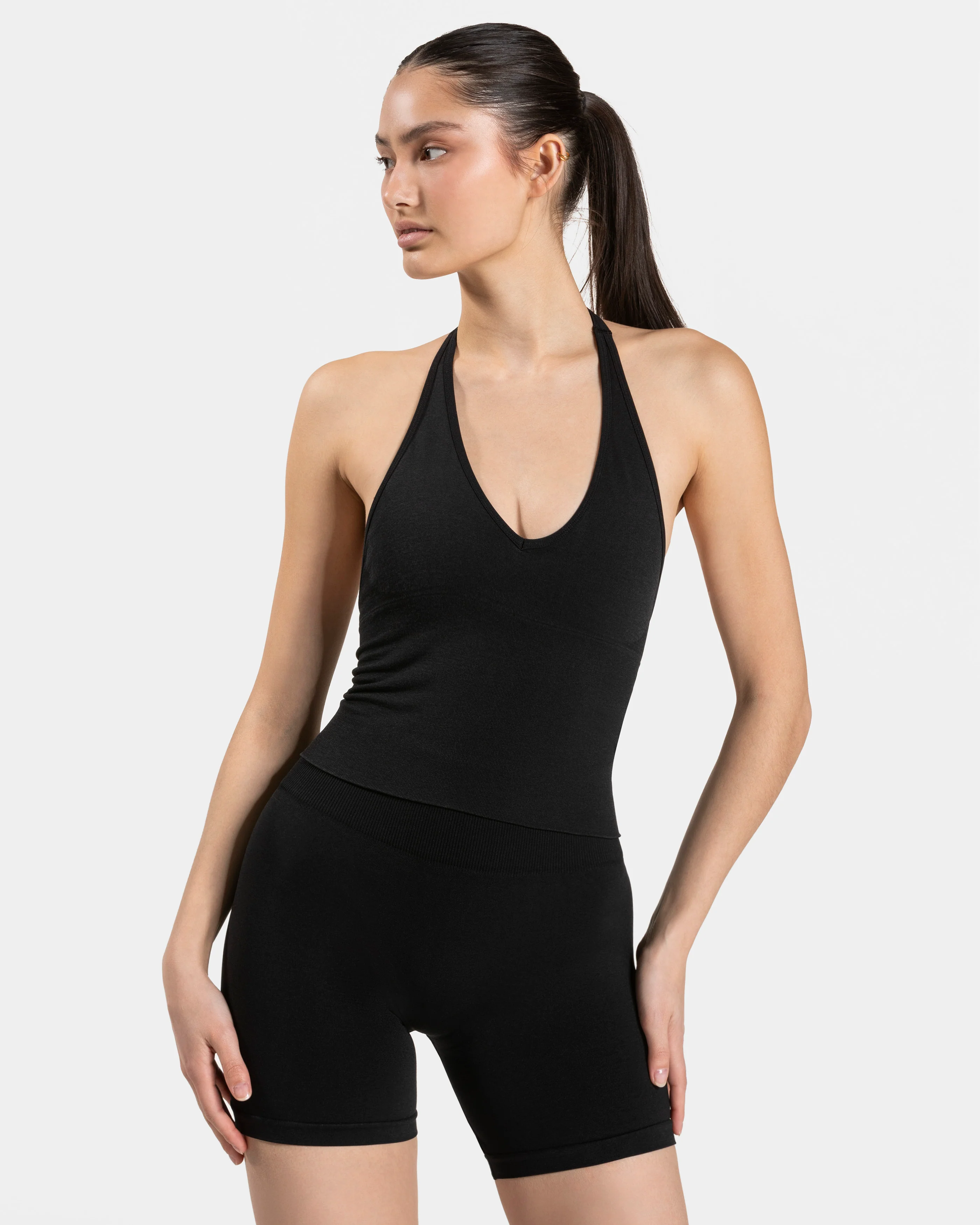Timeless Pro Neckholder Top "Schwarz"